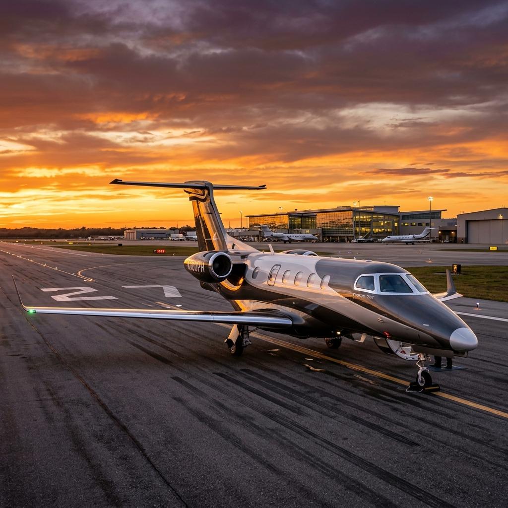 Embraer Phenom 300 private jet Chicago to New York charter
