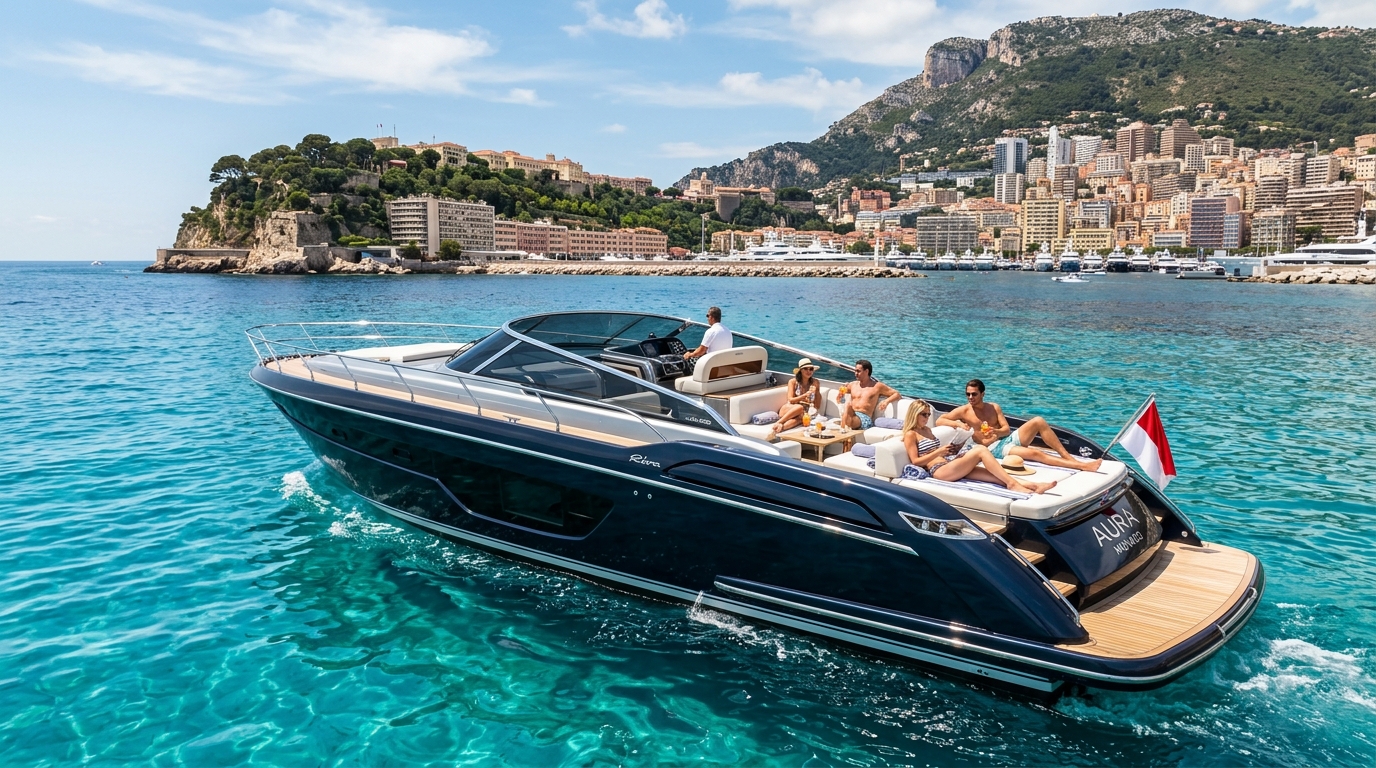 Monaco Luxury Day Charter Yacht on the Mediterranean