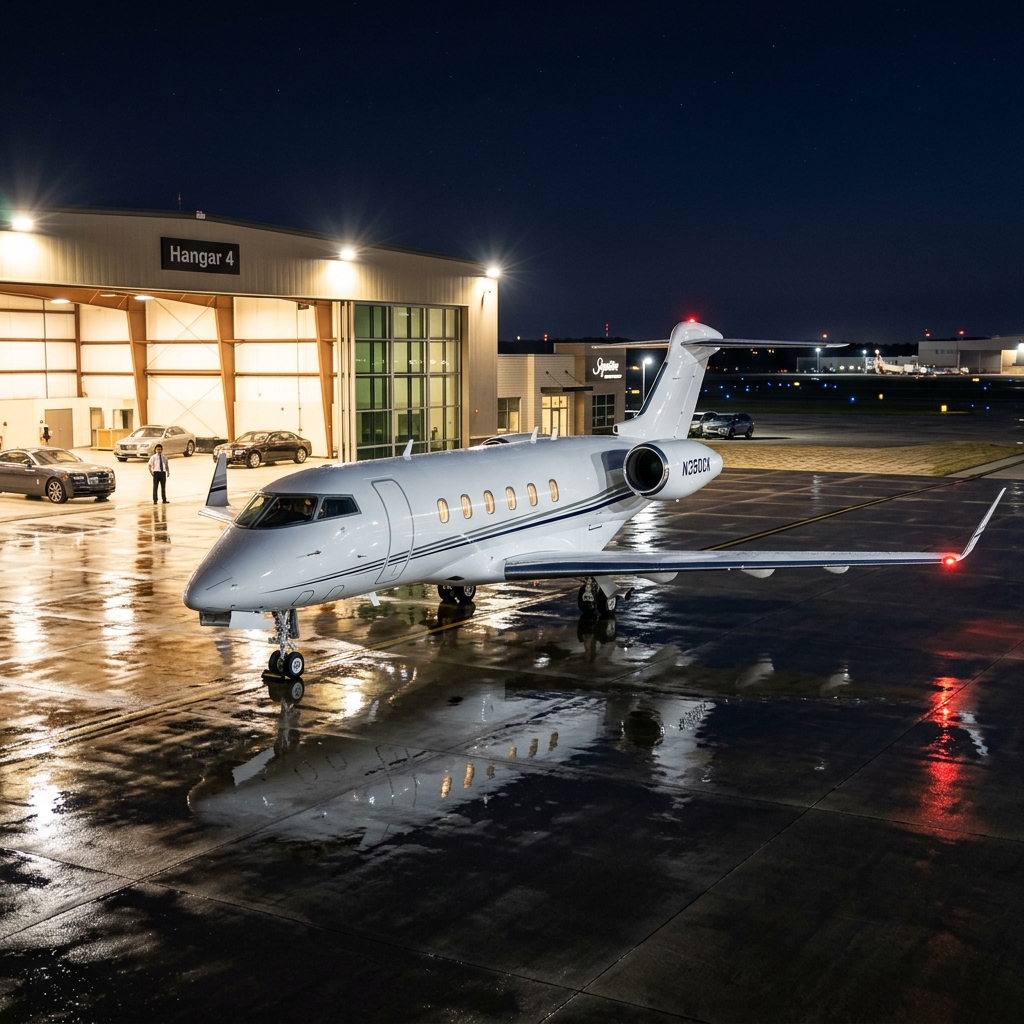 Private Jet Luggage Loading and Ground Handling at Executive FBO